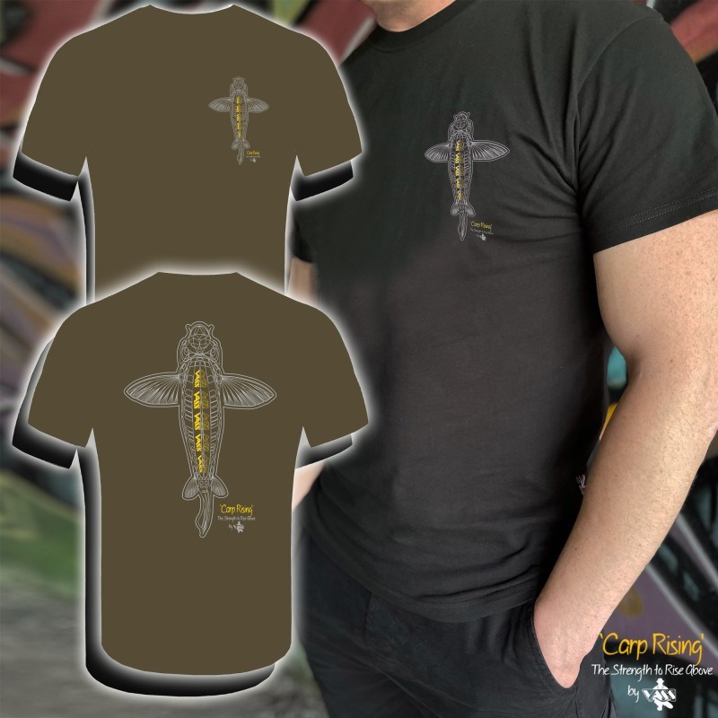 Vass Tričko Carp Rising T-Shirt Khaki (1)